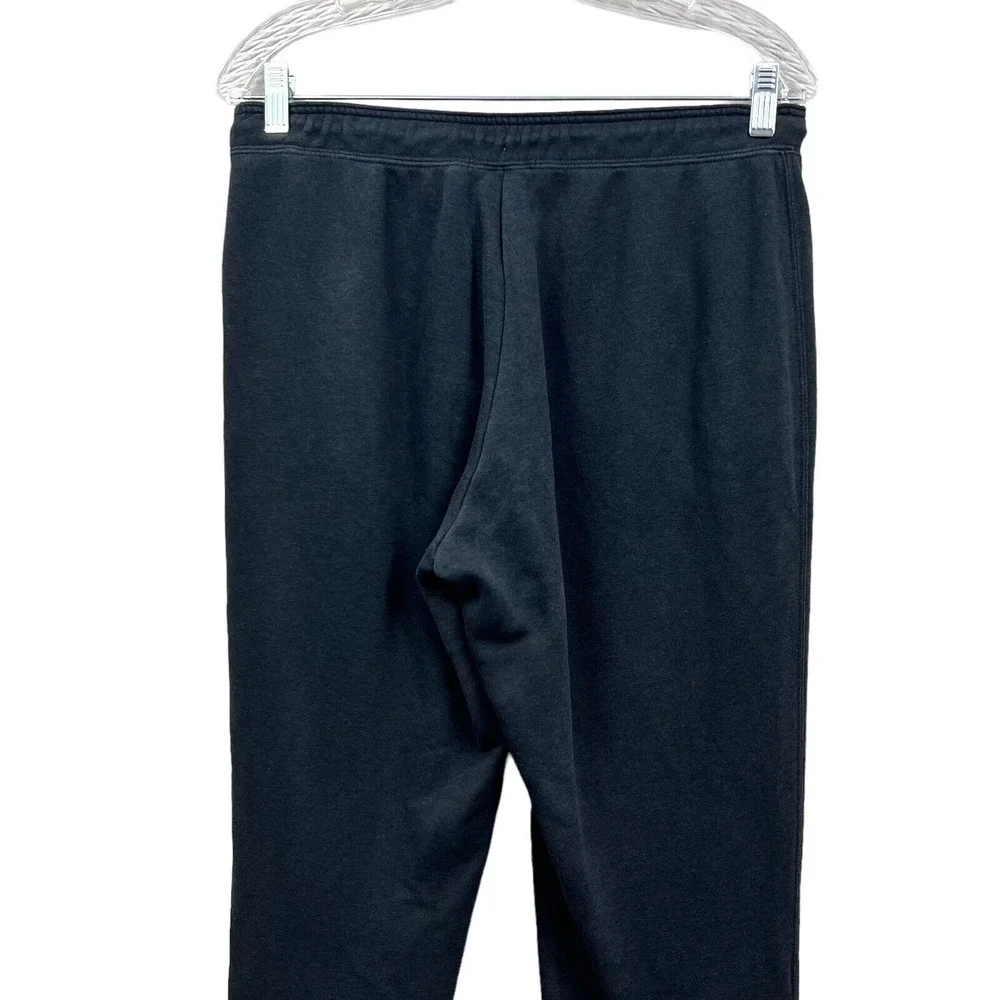 Nike Womens Jogger Pants Sportwear Drawstring Waist Metallic Logo Print Black M*